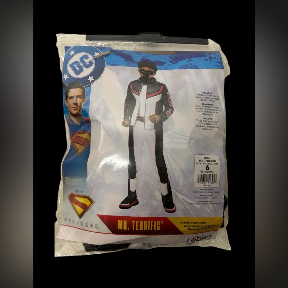 Kids Superman Costume‎ - Black, White, Red